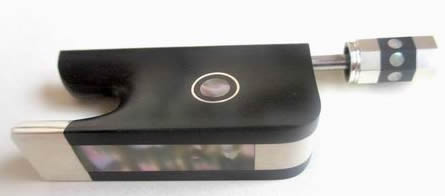 Ebony viola bow frog